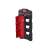 Milwaukee M18 battery holder for PACKOUT™ mounting plate, red, mounted on black PACKOUT™ plate