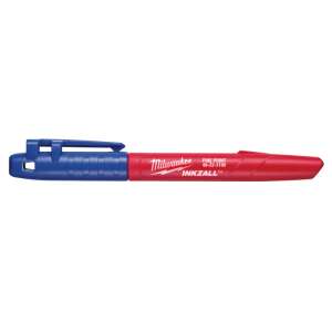Milwaukee INKZALL™ Fine Point Jobsite Marker, red, blue - Office Supplie & Stationery