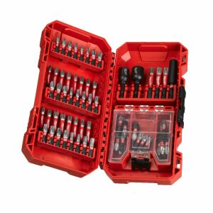 Milwaukee 70-Piece Shockwave Impact Duty Screwdriver Bit Set in Red Case - Drill and Screwdriver Accessory