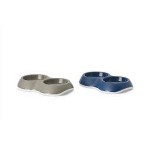 SAVIC Delice Double háziállat tál, 2x0,2l, szürke és kék - Savic