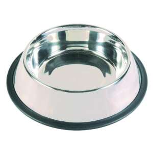 Bol pentru câini TRIXIE 24855 din oțel inoxidabil cu inel de cauciuc, 2,8 litri - Trixie Castroane si adapatori animale