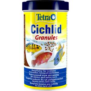 Tetra Cichlid Granules hal táplálék egészséges, élénk színekhez és növekedéshez - Tetra