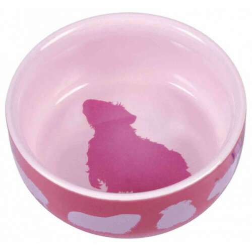 TRIXIE 60732 kerámia tál tengerimalac 250ml/11 cm fehér/piros