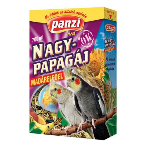 PANZI Nagy Papagáj Madáreledel, 700ml, nagy papagájoknak
