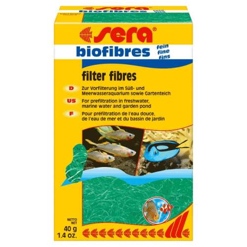 SERA Biofilter Vékony Rostok - Akváriumi Előszűrő - 40g