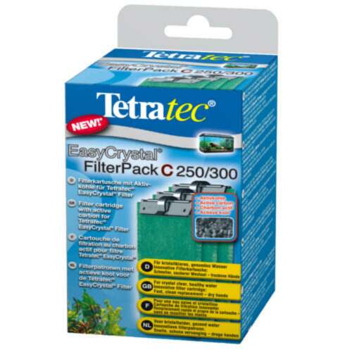 TetraTec EasyCrystal FilterPack C 250/300, 3 pachete cartușe de filtru pentru acvariu cu carbon activ