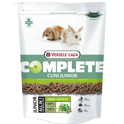 Versele-Laga Complete Cuni Junior nyúl eledel kölyök nyulaknak, 500g-os csomag - Rágcsálóeleség