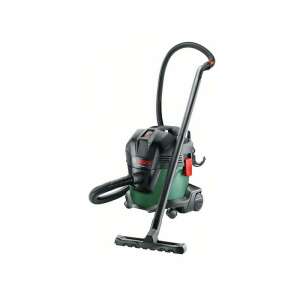 Bosch UniversalVac 15 wet and dry vacuum cleaner, green and black, with hose and floor nozzle - Bosch