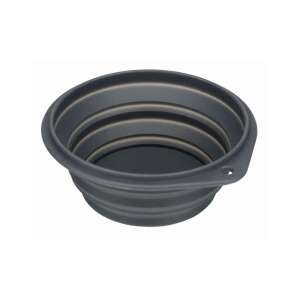 TRIXIE 25010 silikonowa miska podróżna, 0,25l / 11 cm, szara - Trixie