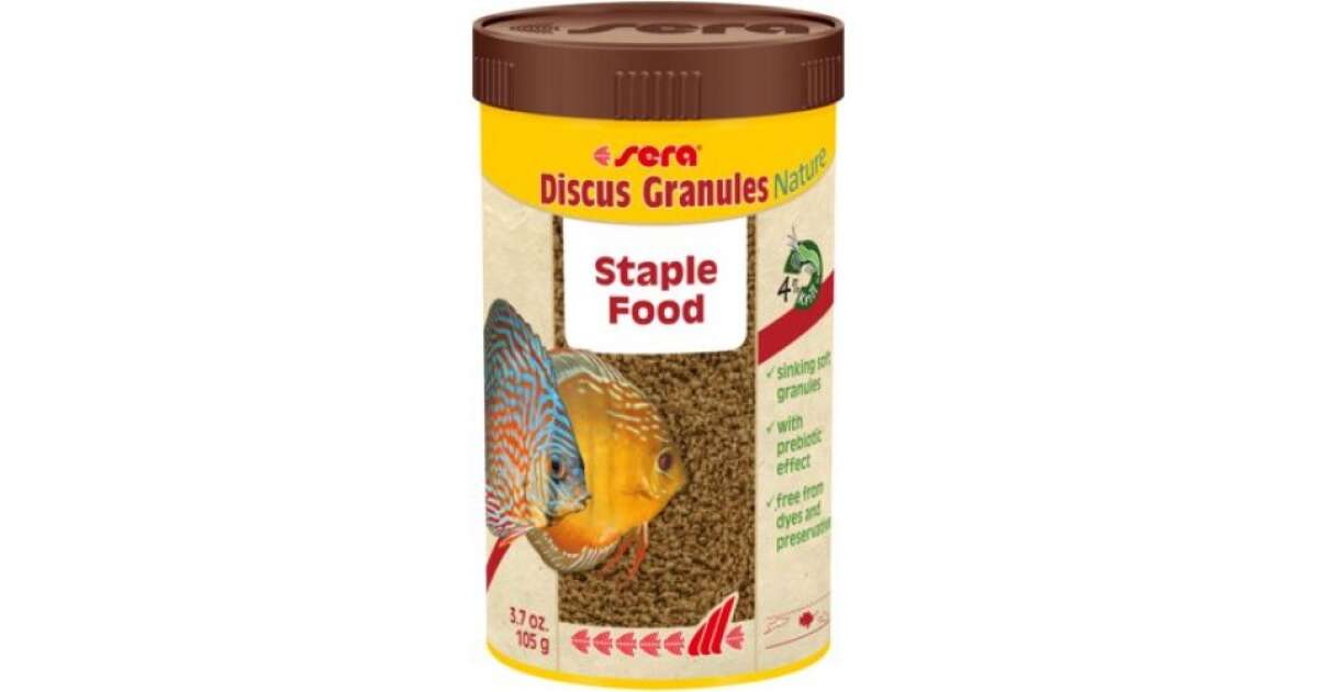 Sera Discus Granulat 250ml - Mangime Per Pesci Discus, Con Immun Plus Per La Salute - Foto 4