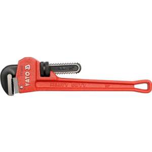 YATO 3 inch heavy duty pipe wrench, 24 inch long, made of CrMo steel and cast iron - Yato
