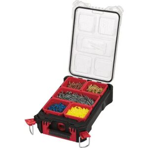 Milwaukee PACKOUT Medium Organizer mit Schrauben und Nägeln - Werkzeug- & Teilesortierer