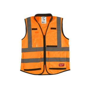 Milwaukee Premium Sichtbarkeit Weste, Orange, 2XL/3XL - Arbeitsschutzkleidung