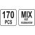 YATO 170-piece mix size label