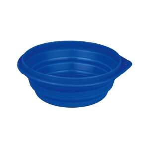 TRIXIE 25012 Silikon-Reise-Napf 1l / 18 cm, blau, zusammenklappbar, für Hunde und Katzen - Viehzucht