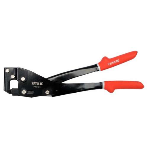 YATO Profilegyesítő fogó, 345 mm, 0.5-0.8 mm, black, red handles