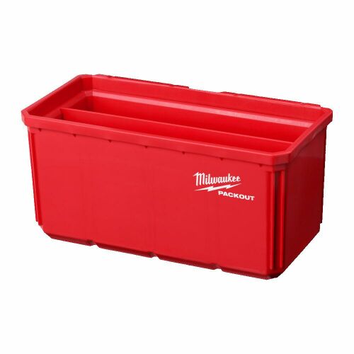 Milwaukee PACKOUT tárolódoboz apró alkatrészekhez, piros - Szerszámos láda és táska