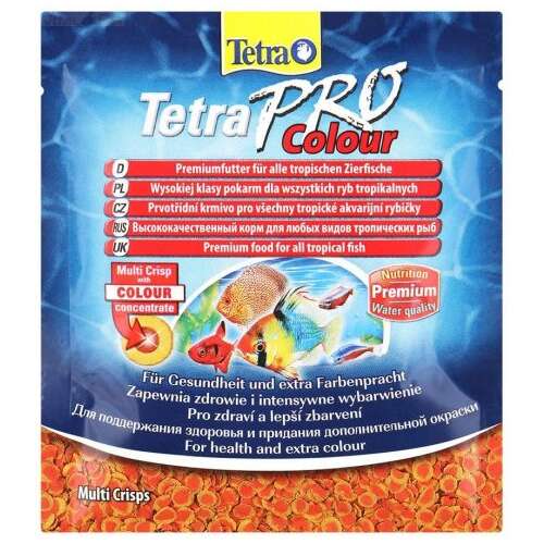 Tetra Pro Colour Multi Crisps Fischfutter für tropische Fische, 12g