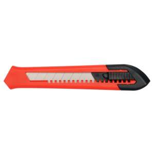 YATO 18mm Abbrechklingenmesser, rotes und schwarzes Universalmesser - Gartenscheren und Messer