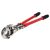 YATO PEX crimping tool with red handles isolated