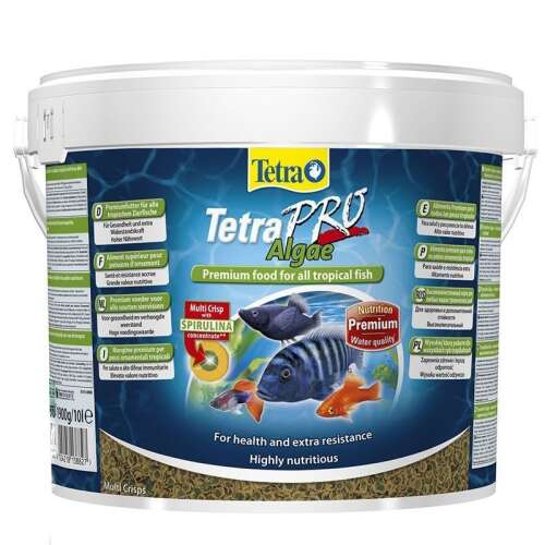Tetra Pro Algae Multi Crisps pokarm dla ryb tropikalnych, wiadro 10 litrów, ze spiruliną