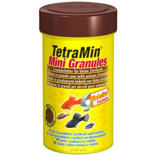 TetraMin Mini Granules haleleség kis díszhalaknak, 100 ml