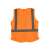 Milwaukee Láthatósági mellény hátsó nézete, narancssárga, L/XL, fényvisszaverő csíkok
