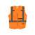Vesta s vysokou viditeľnosťou Milwaukee, oranžová, L/XL, 10 vreciek, reflexné pásy, bezpečnostná vesta