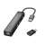 Conceptronic DONN07BA USB Hub Gigabit Ethernet adapterrel, 3 port USB hub Ethernet porttal, USB-C - USB-A adapterrel