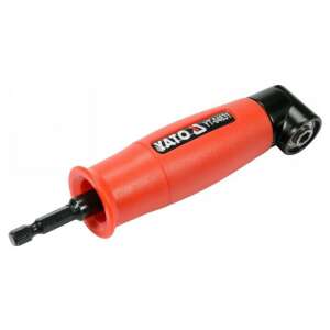 Angled view of YATO 90-degree angle screwdriver adapter - Drill and Screwdriver Accessory