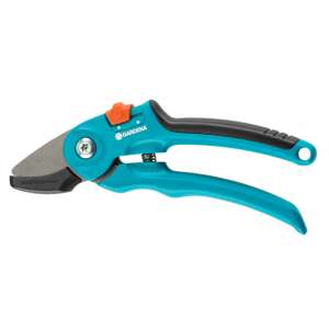 Gardena 8855-20 bypass pruning shears, blue and orange, with non-stick coating - Gardening Tool