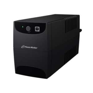 PowerWalker Line-Interactive 650VA 2x SCHUKO UPS, schräge Ansicht - Power Walker