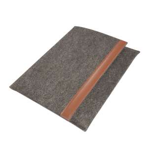 Ultron RealLife Uniwersalne Etui na Tablet 10 cali, Szary Filc z Brązową Ozdobą ze Skóry - Artykuły techniczne i elektronika