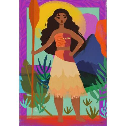 Ravensburger Disney Moana 300 piece jigsaw puzzle, featuring Moana standing with a paddle in her hand