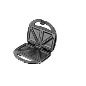 Aparat de sandwich Emerio ST-120889, deschis, arătând plăcile antiaderente - Sandwich-maker