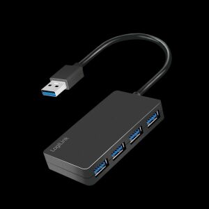 LogiLink UA0396 Hub USB 3.0, 4 Porty, Czarny - Logilink Koncentrator USB