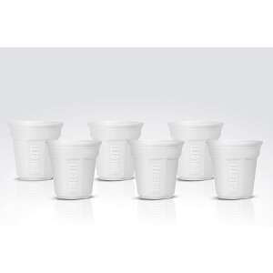 Set de 6 căni de espresso Bialetti, porțelan alb, 90 ml fiecare - Servirea