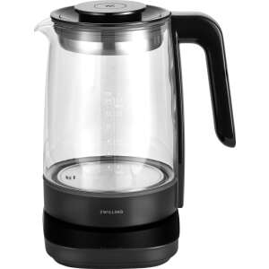 Zwilling Enfinigy 1.7L üveg elektromos vízforraló teafőzővel, fekete - Zwilling