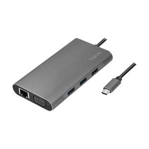 LogiLink UA0383 USB-C Dokkoló - 4K, Gigabit Ethernet, Több USB Port