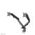 Neomounts DS70-700BL2 dual monitor desk mount