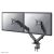 Neomounts DS70-700BL2 dual monitor desk mount with two monitors