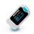 Oromed Oro-Pulse fingertip pulse oximeter, blue, showing display