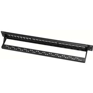 LogiLink NK4065 19-palcový Keystone Patch Panel, 24 portov, čierny - Logilink