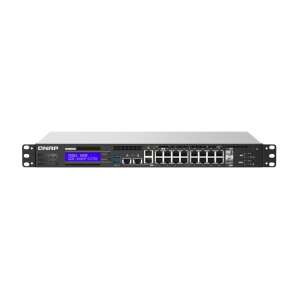 QNAP QGD-1602P-C3558-8G Gigabit PoE Switch, 16-portowy zarządzany przełącznik z portami 2,5 GbE i 10 GbE SFP+ - Przełącznik