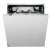 Whirlpool WI 7020 P beépíthető mosogatógép, rozsdamentes acél, nyitott ajtó