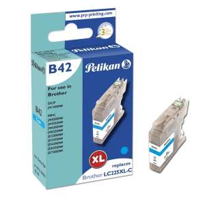 Pelikan Brother LC225XLC XL Cyan Tintenpatrone 73758695 - Bürotechnik