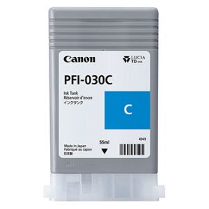 Canon PFI-030C Cyan Tintenpatrone 55ml für imagePROGRAF TA-20 und TA-30 Drucker - Tintenpatronen