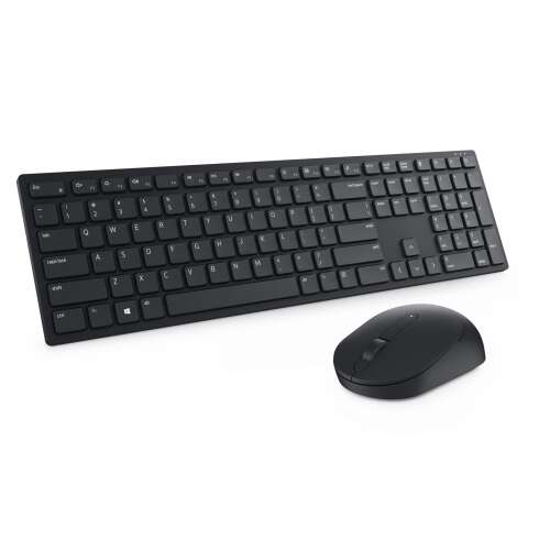 Dell KM5221W Pro Wireless Tastatur und Maus-Kombination, Schwarz, US-Layout