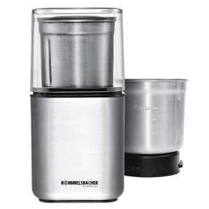 Rommelsbacher EGK 200 spice and coffee grinder, stainless steel, with container - Coffee Grinder