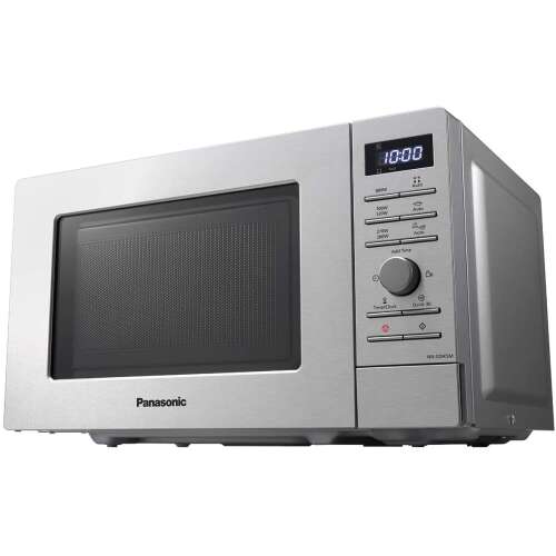 Panasonic NN-S29KSMEPG mikrohullámú sütő, ezüst színben, ferde nézetből - Mikrohullámú sütő